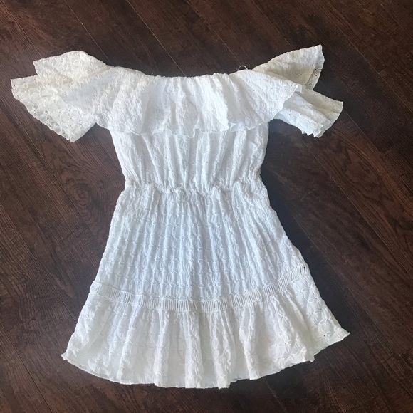 Free People 'Celine' Eyelet Mini Dress XS - Picture 4 of 5